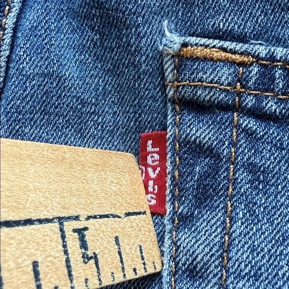 Levis 514 Straight Fit Jeans Mens 36X30 Blue Medium Wash Faded Denim
